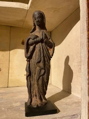 17th French Century Iron Figure of The Virgin