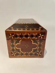 19th English Regency Inlaid Jewelry Box