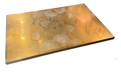Christian Krekels Engraved Brass Coffee Table