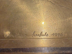 Christian Krekels Engraved Brass Coffee Table