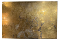 Christian Krekels Engraved Brass Coffee Table