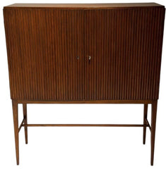 Frode Holm for Illums Bolighus Two-Door Teak Cabinet on Tapered Legs