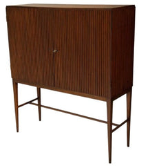 Frode Holm for Illums Bolighus Two-Door Teak Cabinet on Tapered Legs
