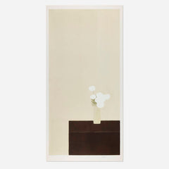 "Grand Tokonoma aux roses blanches" By Bernard Cathelin