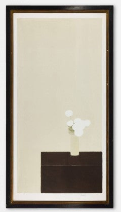 "Grand Tokonoma aux roses blanches" By Bernard Cathelin