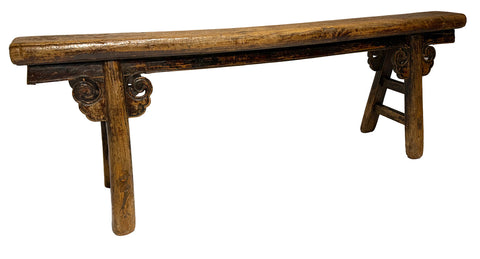19th Century Chinese Ash Bench