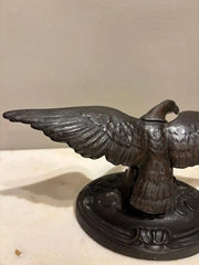 19th Century American Cast Iron Eagle Sculpture