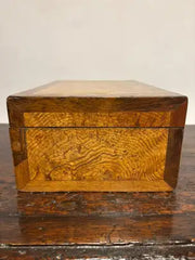 19th Century Regency Elm Wood and Rosewood Box