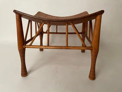 19th Century Bentwood Thebes Stool with Larkin Company Label