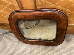 17th Century English Walnut Mirror with Original Glass, Small Scale