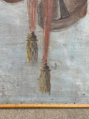 18th Century Italian Trompe L'Oeil Painting On Canvas Of Musical Instruments