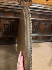 Moroccan Copper Charger Tray wih Silver Inlay, Circa 1900