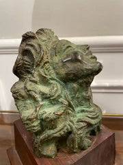 French Bronze 'Head of a Woman' by Emile Antoine Bourdelle,