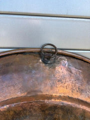 Moroccan Copper Charger With Etched Designs and Great Color