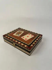Mid-20th Century Inlaid Moroccan Playing Card Case Box