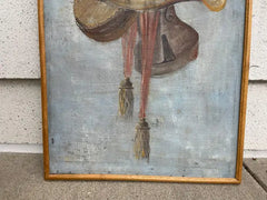 18th Century Italian Trompe L'Oeil Painting On Canvas Of Musical Instruments