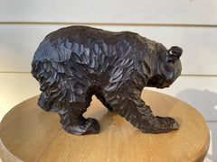 Swiss Black Forest Hand Carved Bear, circa 1900