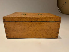 19th Century American Birds Eye Maple Wood Box