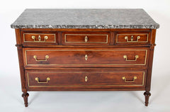 French Directoire Marble Top Commode