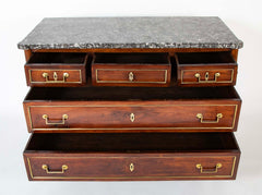 French Directoire Marble Top Commode