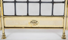 Edwardian Brass Fire Screen