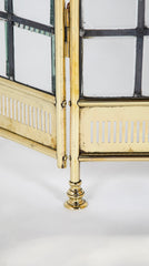 Edwardian Brass Fire Screen