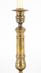 Pair of Bronze First Empire Candlesticks Now as Lamps
