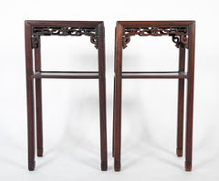 Pair of Fine Quality Chinese Tabouret Tables