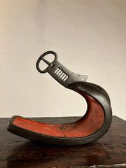 18th Century Japanese Silver Inlaid Iron Shogun Stirrup Abumi