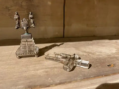 18th Century Italian Baroque Silver and Rock Crystal Crucifix