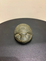 Grand Tour Egyptian Scarab of Carved Steatite with Hieroglyphics