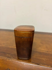 Vintage Italian Leather Gambling Dice Cup