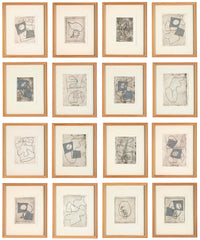 16 Cold Needle Etchings from "Vers le Blanc Infini" by Jean ( Hans ) Arp - Priced Individually