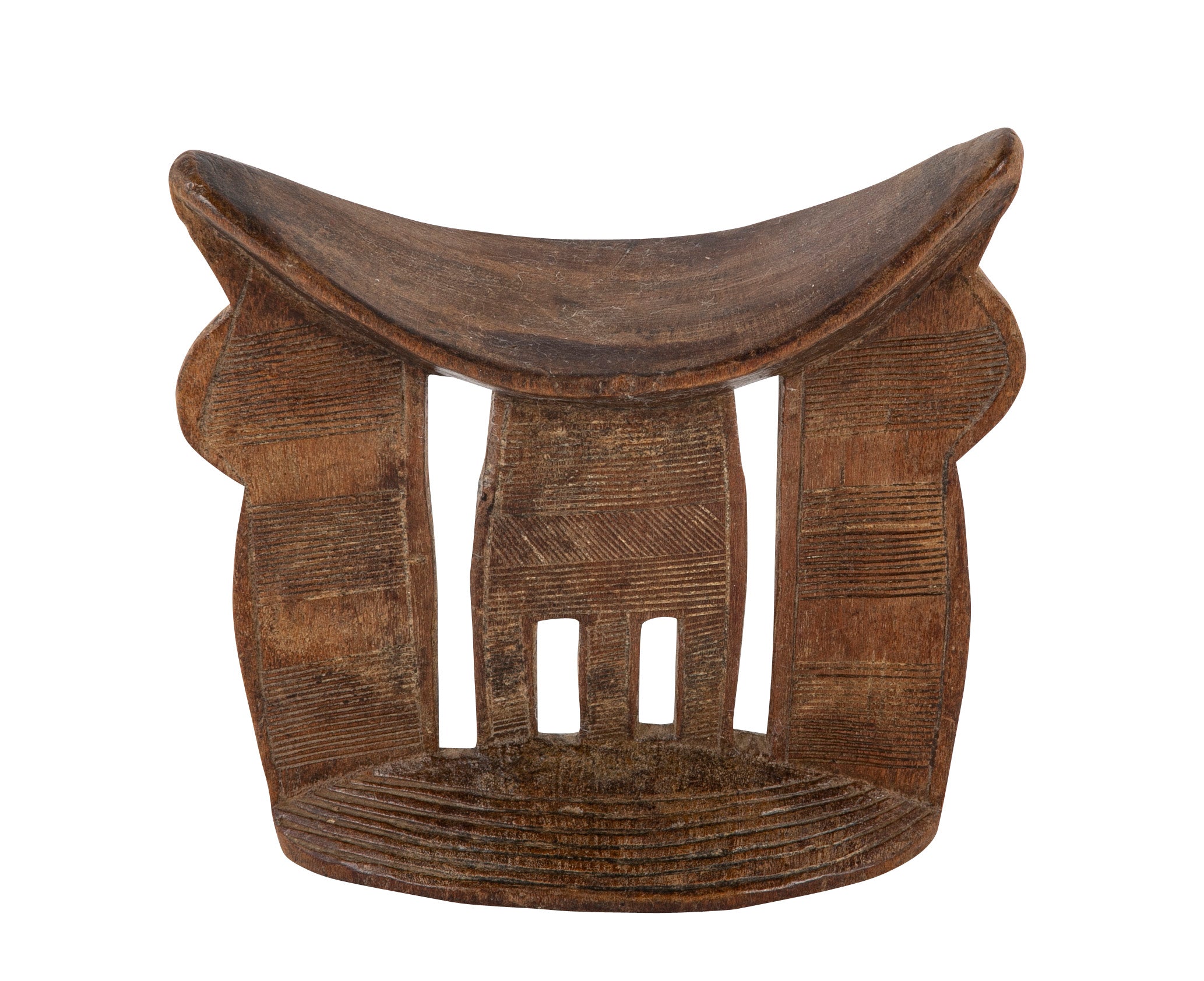 A 20th Century African Carved Wood Headrest