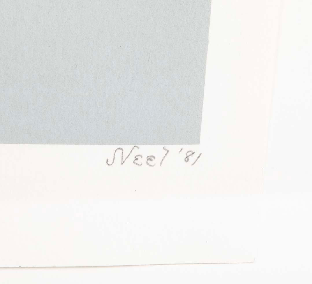 Alice Neel  (1900-1984) Still Life "Vase of Flowers"