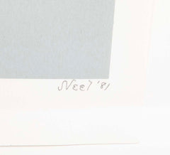 Alice Neel  (1900-1984) Still Life "Vase of Flowers"