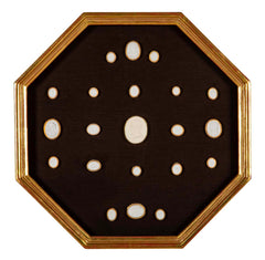 Set of 10 Octagonally Framed Italian Grand Tour Plaster Intaglios