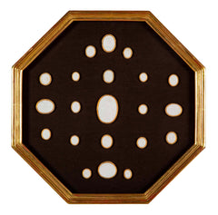 Set of 10 Octagonally Framed Italian Grand Tour Plaster Intaglios