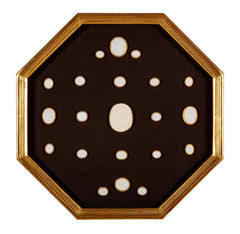 Set of 10 Octagonally Framed Italian Grand Tour Plaster Intaglios