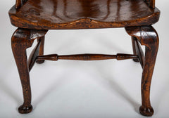 English Highback Windsor Armchair in Elm, Oak, and Yew