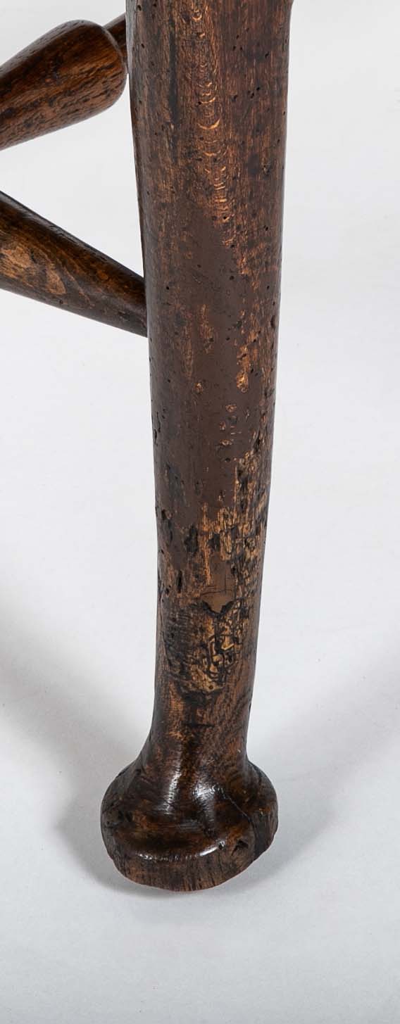 English Highback Windsor Armchair in Elm, Oak, and Yew