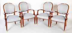 Set of 4 Bridge Chairs by Jules Leleu