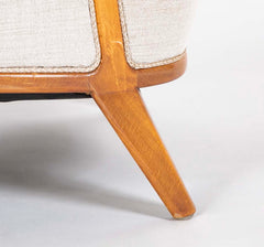 Upholstered Arm Chair Attributed By Axel Larsson with Exposed Frame