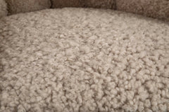 Pair of Danish Sheepskin Chairs in the Manner of Fritz Hansen