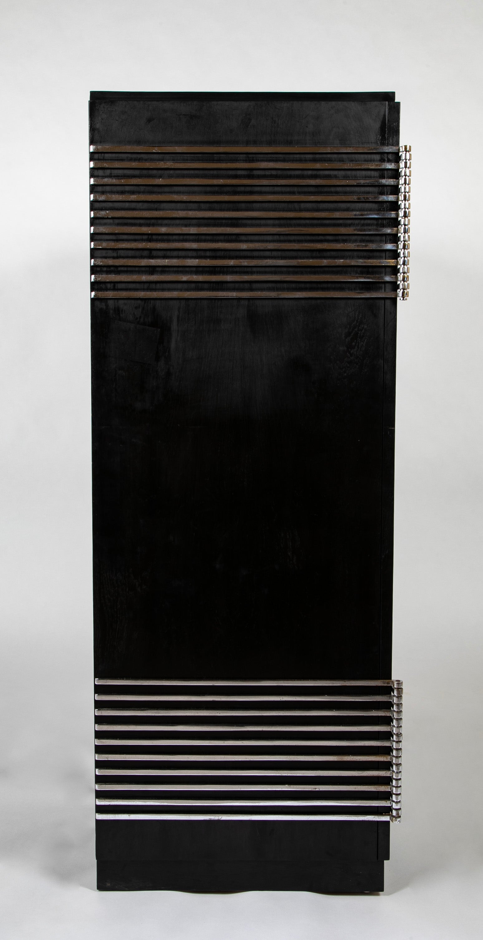 Ebonized Oak Cabinet Designed by Jean Pascaud & Produced by Maison L' IDEAL