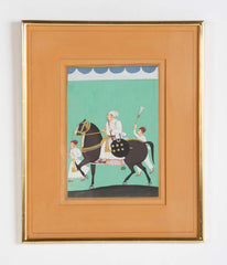 Jodhpur School Portrait of an Indian Prince with Two Attendants