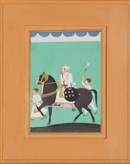 Jodhpur School Portrait of an Indian Prince with Two Attendants