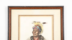 "WA-PEL-LA"  Hand Colored Lithograph from The History of the Indian Tribes of North America
