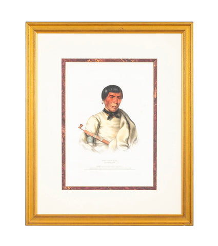 "PEE-CHE-KIR" a Hand Colored Lithograph from The History of the Indian Tribes of North America