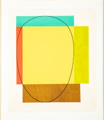 "Five Color Frame" Screenprint by Robert Mangold